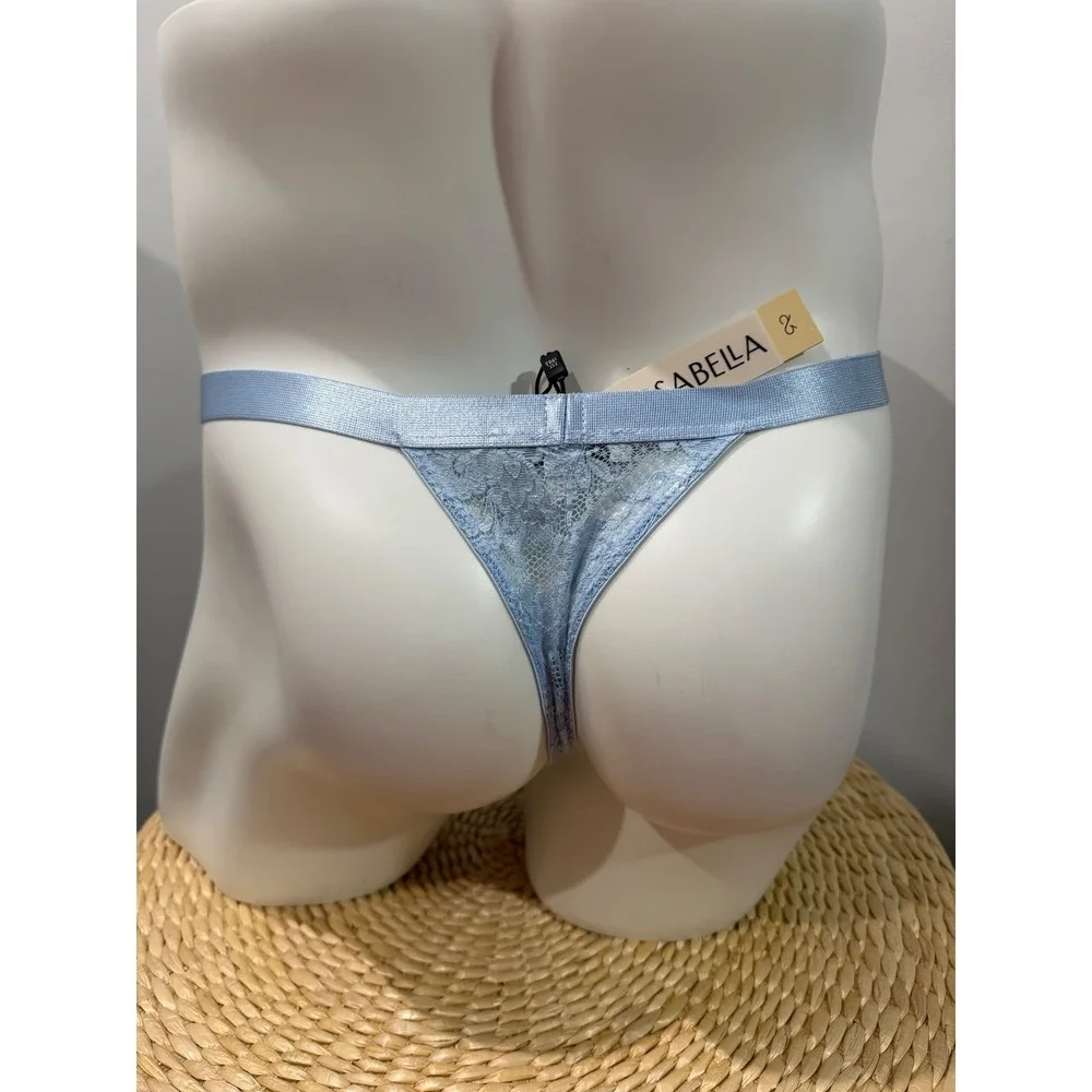 Cosabella NSN Men's Italian Lace Thong Aasmani Blue Designer Underwear size M